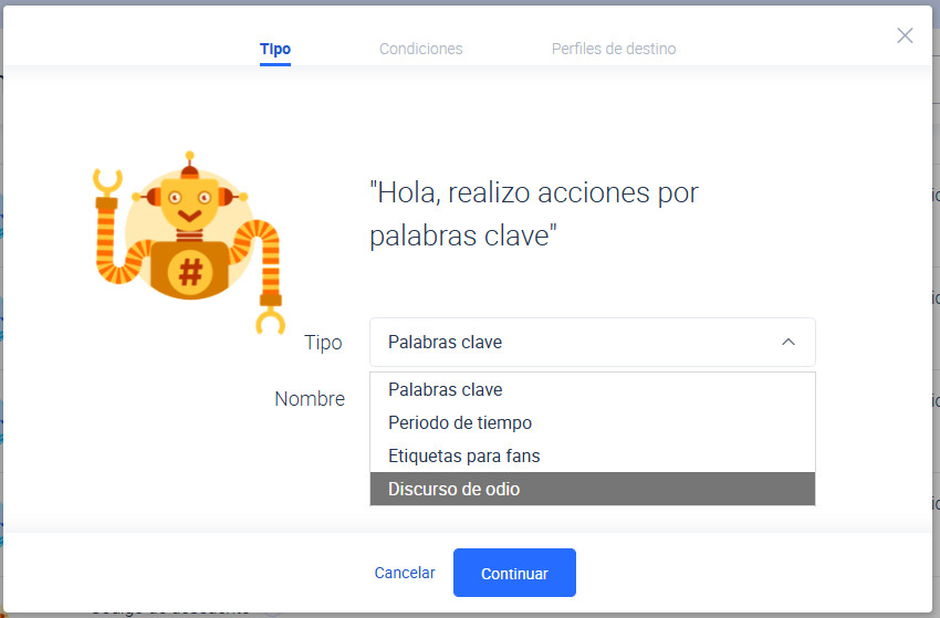 Selecciona el pequeño ayudante que quieres crear.