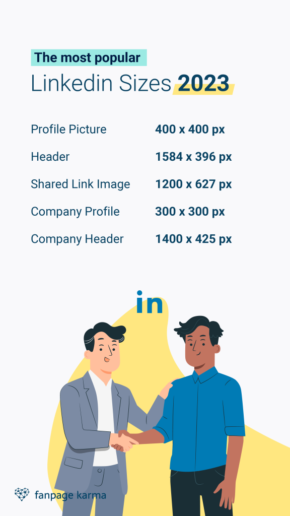LinkedIn image sizes 2023