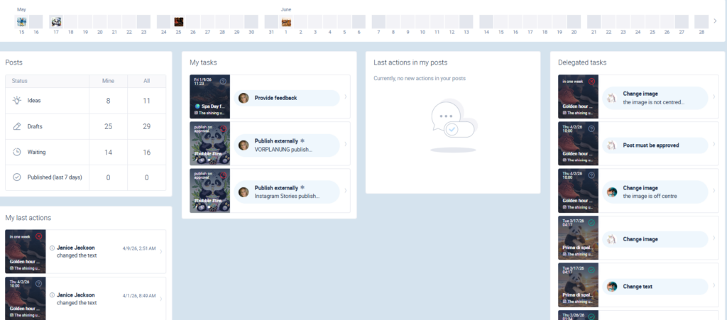 Publish Example Ein Beispiel für ein Tool zur Veröffentlichung in sozialen Medien