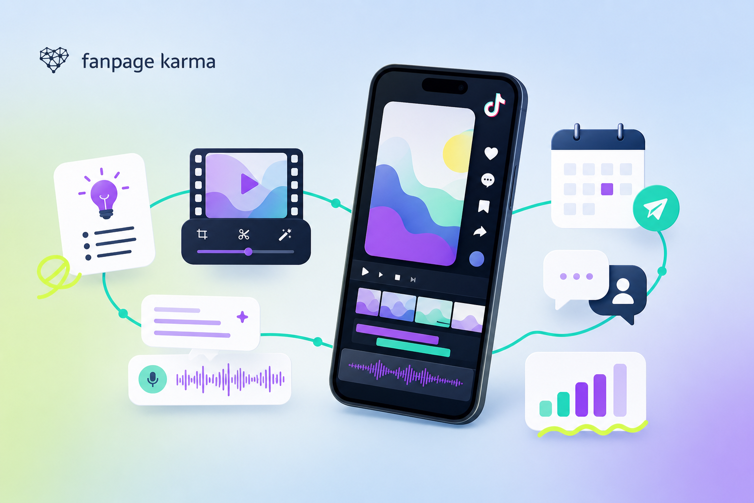 Creación de contenido para TikTok y planificación de imágenes