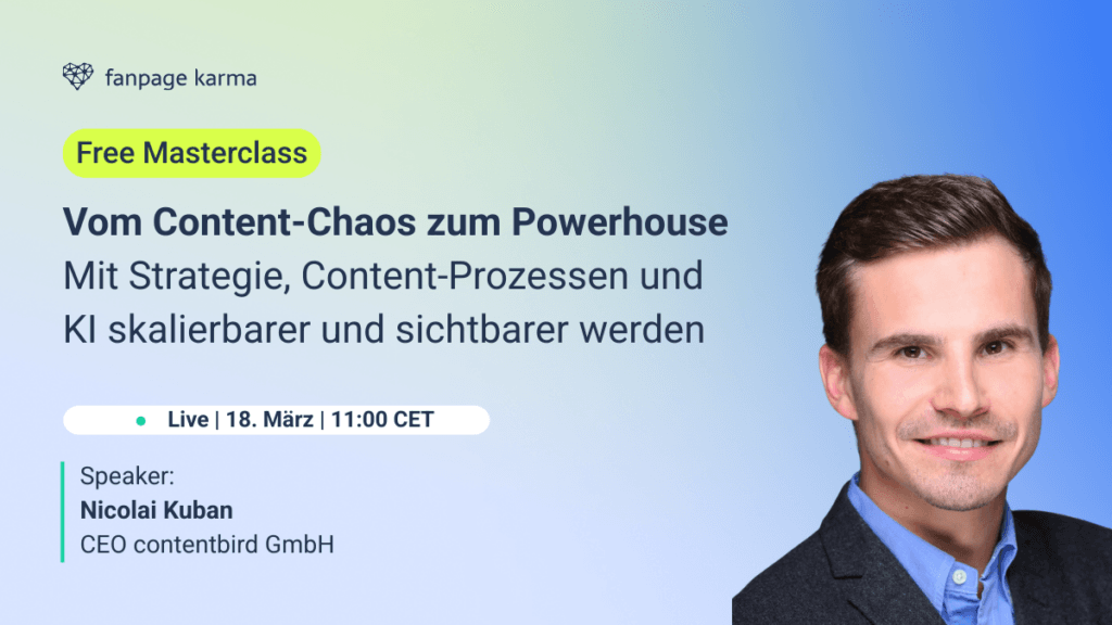 Kostenlose Social Media masterclass mit contentbird.