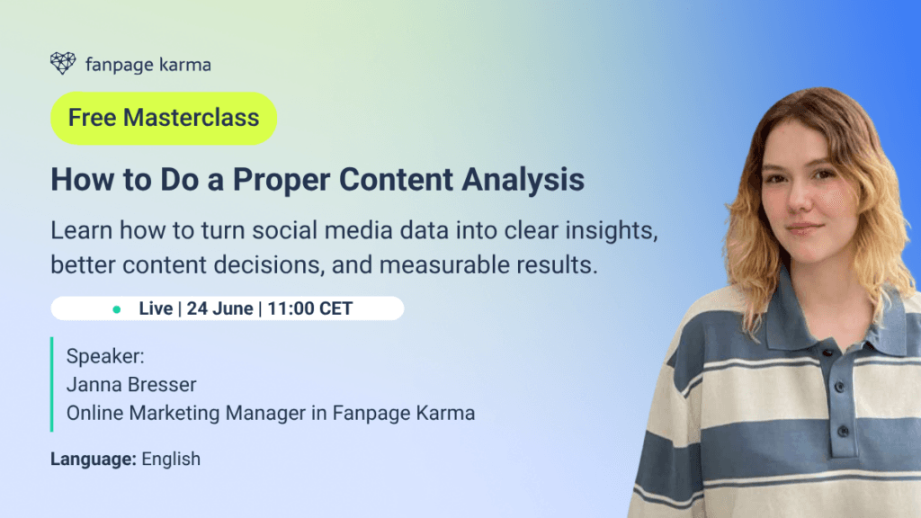How to do a proper content analysis? Masterclass with Fanpage Karma