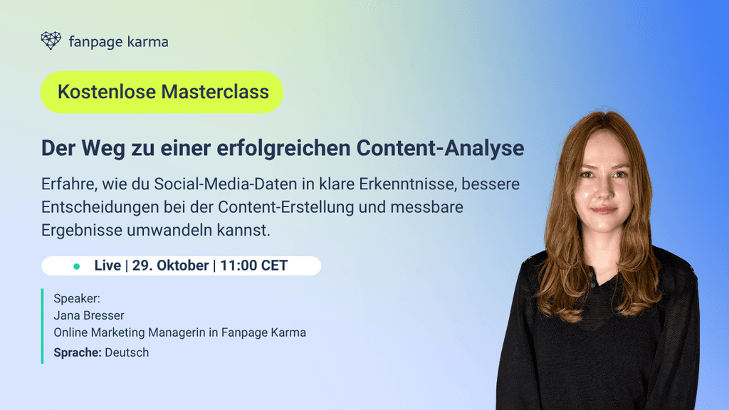 Masterclass Banner: Der Weg zu einer erfolgreichen Content-Analyse.
